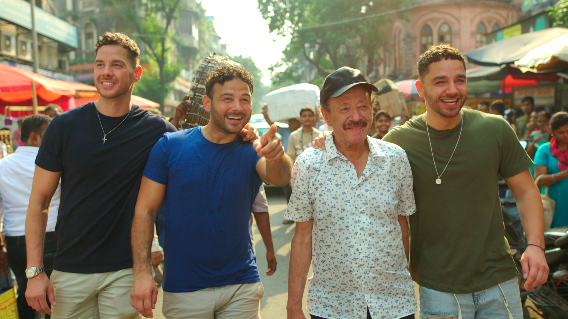 Ryan Pointing on High Street with Dougie and Bros_