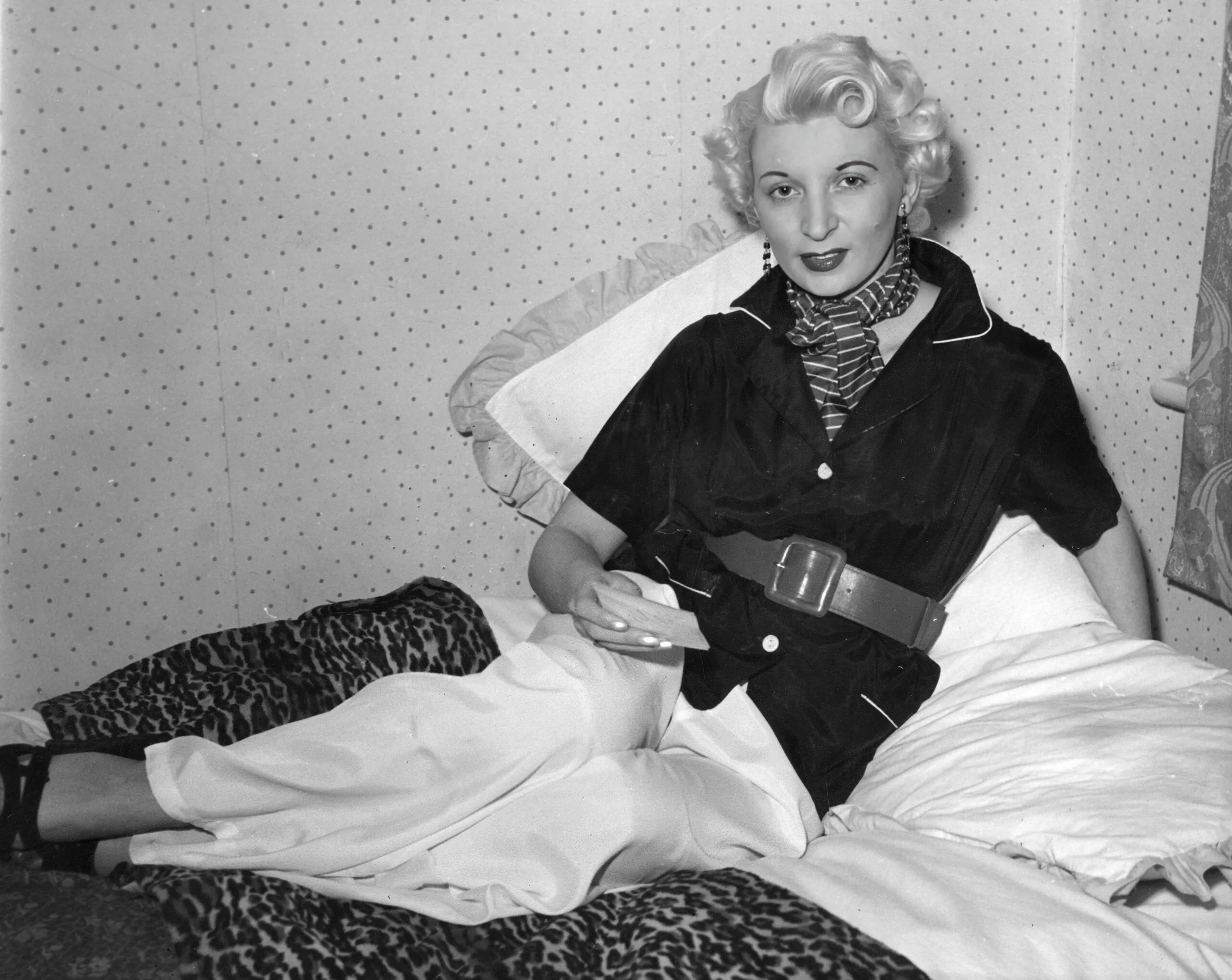 Ruth Ellis who was sentenced to death for the murder of her lover. She was the last woman to be hanged in Britain.
